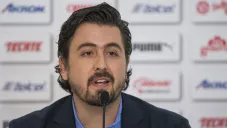 Amaury Vergara durante la presentación de Briseño