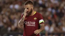 Daniele de Rossi en un partido con la Roma