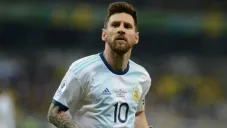 Lionel Messi durante un encuentro frente a Brasil