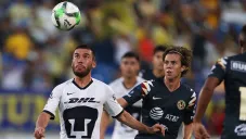 Vigón, durante el duelo de pretemporada ante América