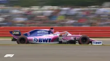 Monoplaza de Checo Pérez en el GP de Gran Bretaña