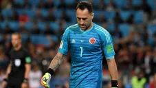 David Ospina en lamento durante un partido con la selección de Colombia