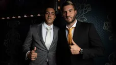 Funes Mori y Gignac, durante el Balón de Oro