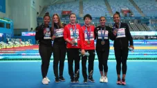 Espinosa y Hernández, durante premiación