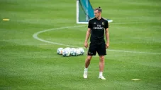 Gareth Bale en la pretemporada del Real Madrid en Montreal, Canadá