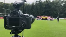 La plantilla del PSV posando para la foto oficial de la temporada