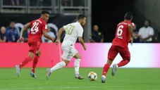 Eden Hazard con el dorsal '50' en su debut como jugador del Real Madrid