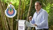 Cuauhtémoc Blanco, durante un discurso