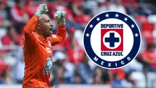 Conejo Pérez celebra una anotación de Pachuca