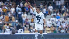 Pablo Barrera tras el partido de Pumas