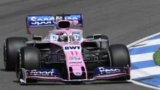 Sergio Pérez, en prácticas para el GP de Alemania