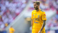 André-Pierre Gignac durante un encuentro ante Chivas