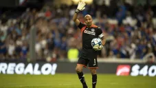 Óscar Pérez durante su homenaje de despedida en el Estadio Azteca