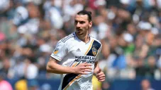 Zlatan Ibrahimovic durante un partido con LA Galaxy