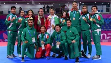 Delegación mexicana de taekwondo tras conquistar sus preseas