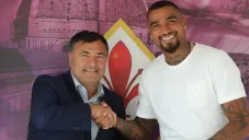 Kevin Prince Boateng, en su presentación con Fiorentina