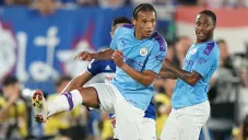 Leroy Sané durante la pretemporada del Manchester City