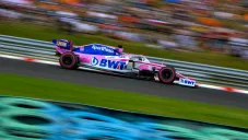 Monoplaza de Checo Pérez en el GP de Hungría