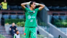 Óscar Jiménez, durante el duelo contra Tijuana