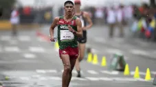 Andrés Olivas durante la carrera de 20 kilómetros