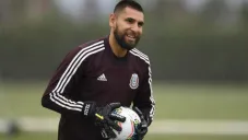 Jonathan Orozco, durante una práctica con la Selección Mexicana