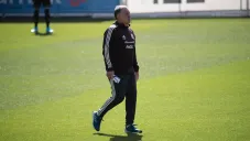 Gerardo Martino en entrenamiento con el Tri