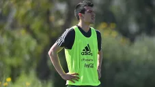 Chucky Loizano durante una sesión con el Tricolor