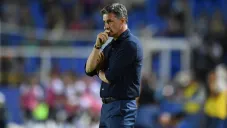 Míchel González durante un encuentro contra Celaya