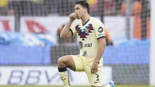 Jorge Sánchez durante un partido del América