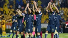 Jugadores del América tras el partido ante Tigres