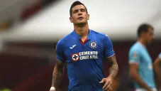 Milton Caraglio durante un partido contra Querétaro