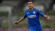 Elías Hernández celebra un gol contra Puebla