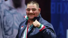 Andy Ruiz durante una conferencia de prensa