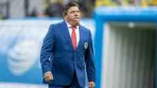Miguel Herrera, durante el juego entre América y Pachuca