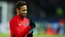 Neymar durante una práctica con el PSG