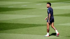 Neymar, tras entrenamiento con Real Madrid