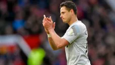 Chicharito, en un partido del West Ham