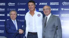 Siboldi, durante su presentación en Cruz Azul