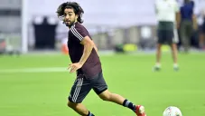 Rodolfo Pizarro durante un entrenamiento con el Tri