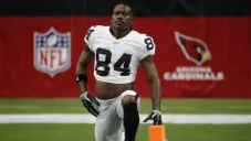 Antonio Brown con el uniforme de los Raiders