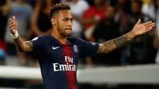 Neymar durante un juego del PSG