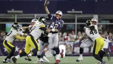 Brady, durante el partido ante Steelers