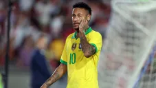 Neymar, durante juego de Brasil