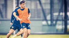 Richard, en su primer entrenamiento en el Nido de Coapa