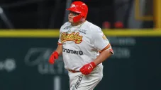 Japhet Amador, durante un duelo con los Diablos Rojos
