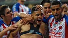 Alexis Vega celebra su anotación contra Atlas