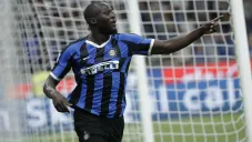 Romelu Lukaku celebrando una anotación con Inter de Milan