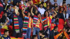 La afición de Morelia en el juego contra Chivas