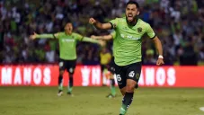 Esquivel celebra un gol con Juárez