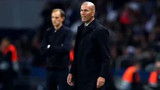 Zinedine Zidane, durante un duelo del Real Madrid